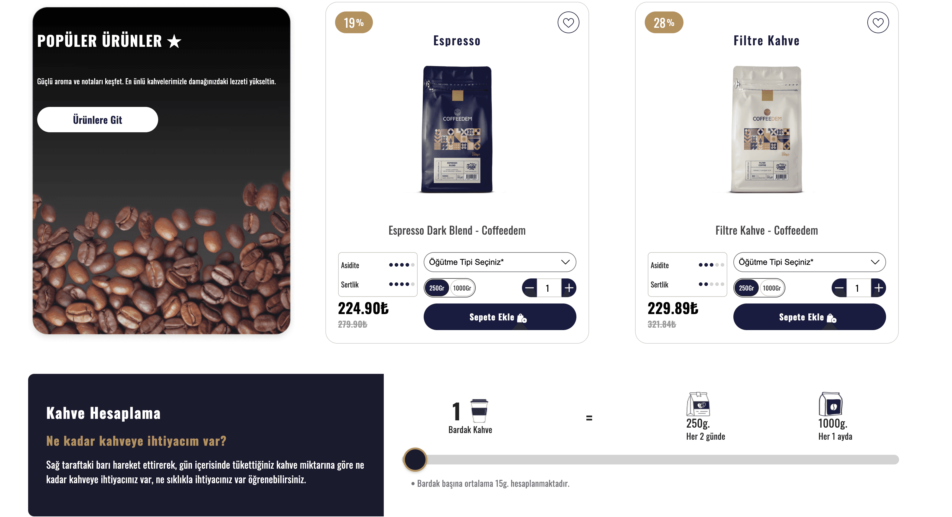Coffeedem website