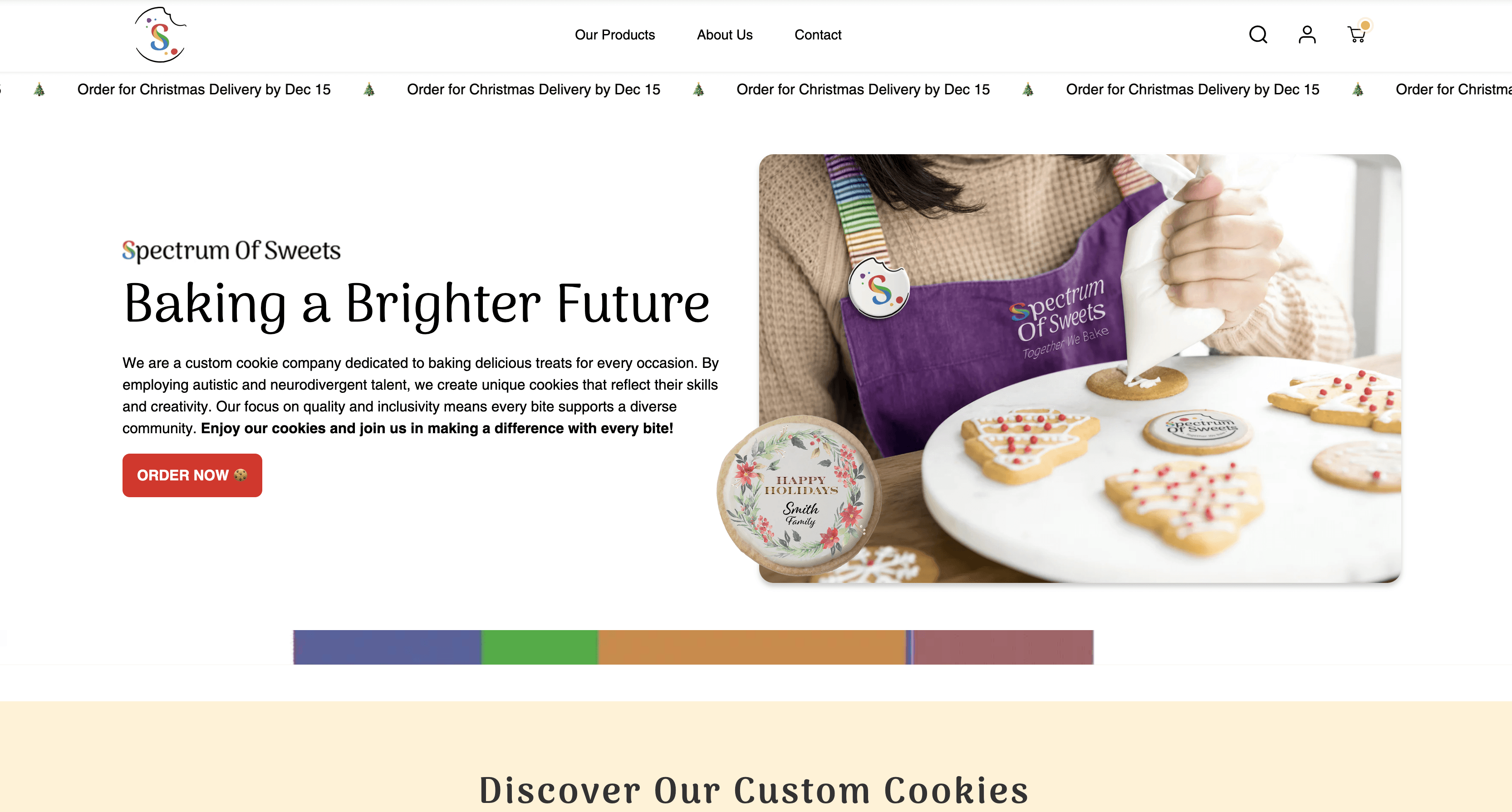 Spectrum of Sweets website
